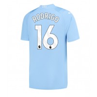 Pánský Fotbalový dres Manchester City Rodri Hernandez #16 2023-24 Domácí Krátký Rukáv